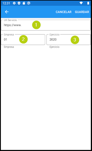 Configuración inicial app movil